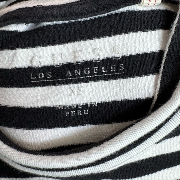 GUESS ASAP Rocky x Guess 2016 Collection *Rare*Striped Shirt Fitted Top. Size XS - Picture 4 of 4